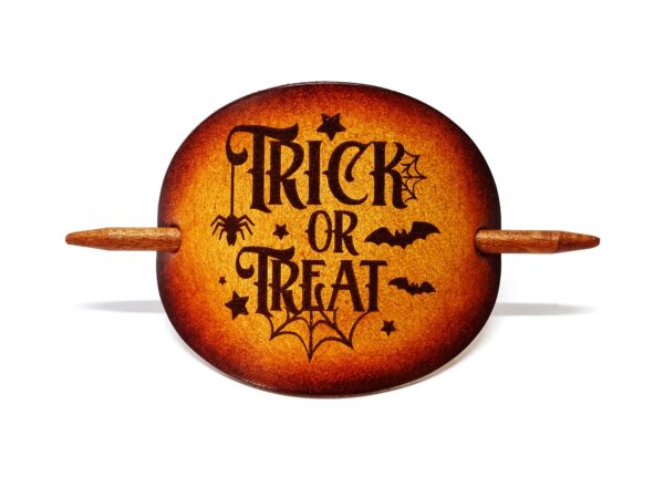 Leder Haarspange - OX Antique - Trick or Treat - Vickys World