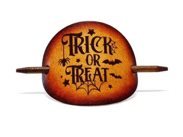 Leder Haarspange - OX Antique - Trick or Treat - Vickys World