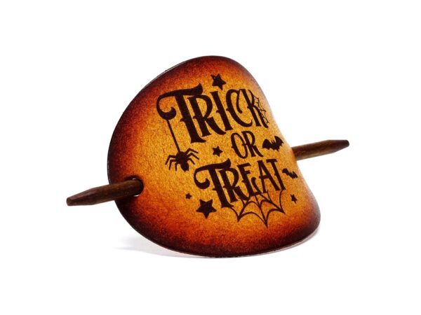 Leder Haarspange - OX Antique - Trick or Treat - Vickys World